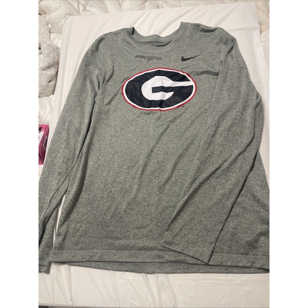 Nike Men's Gym Shirt University of Georgia Bulldogs Dawgs, Size Large, Dri-Fit